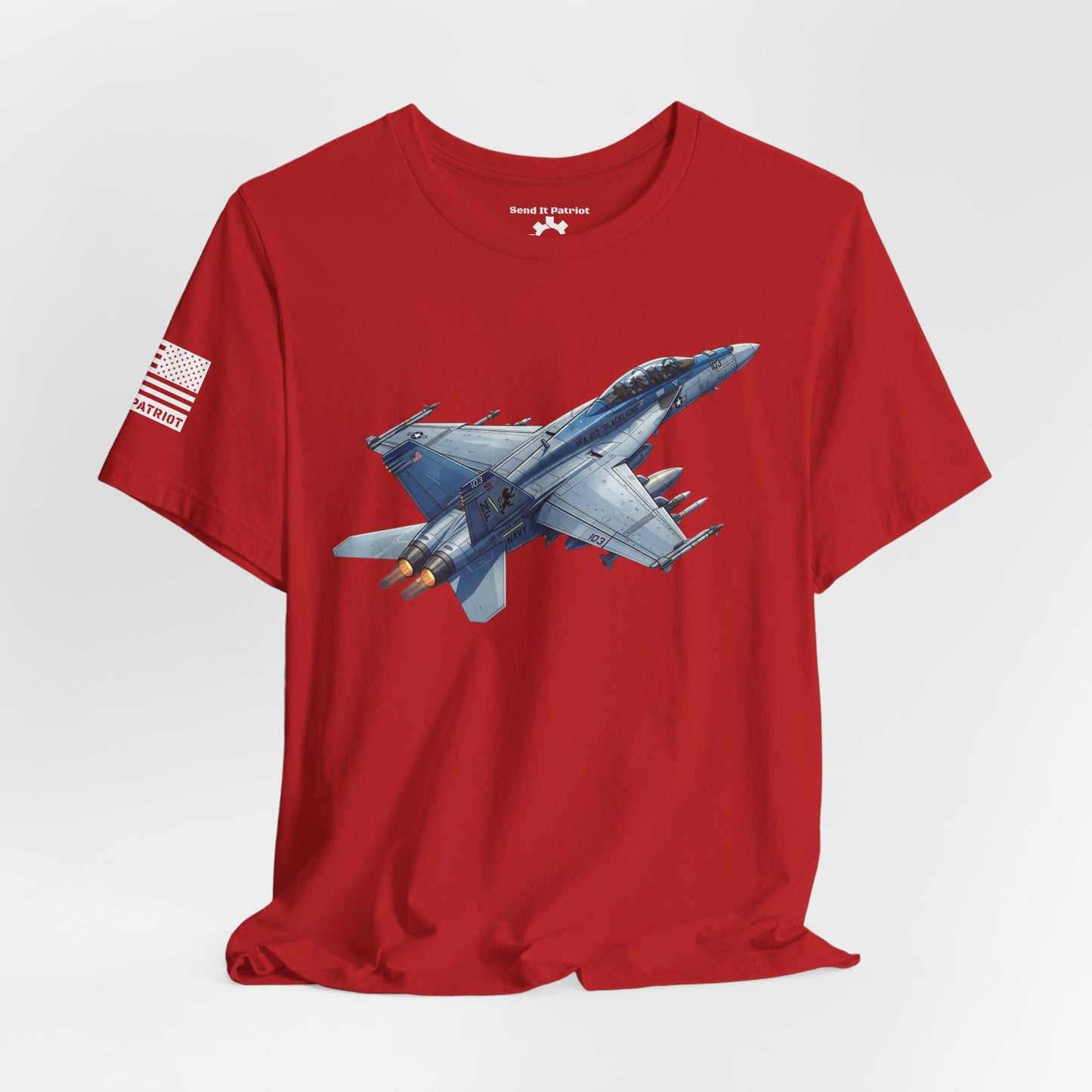 United States F/A 18 Super Hornet T-Shirt — Military Patriotic Tee