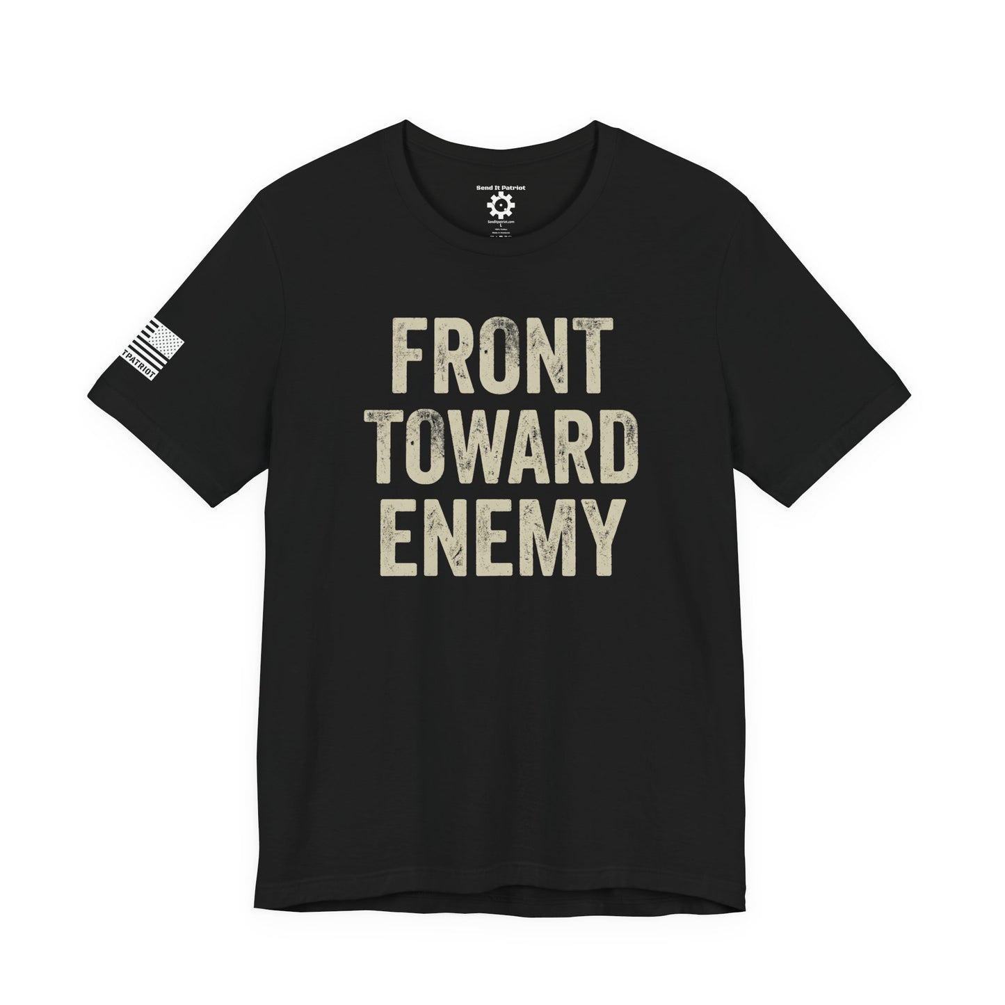 Front Toward Enemy T‑Shirt — Military-Inspired Graphic Tee