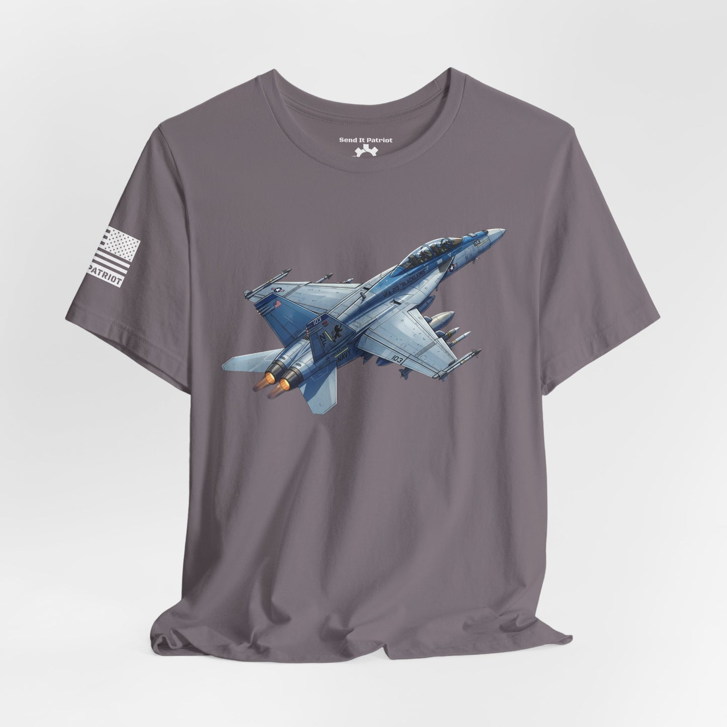 United States F/A 18 Super Hornet T-Shirt — Military Patriotic Tee