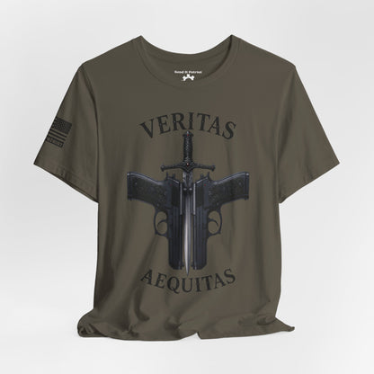 Veritas Aequitas T-Shirt | Patriotic Style Tee