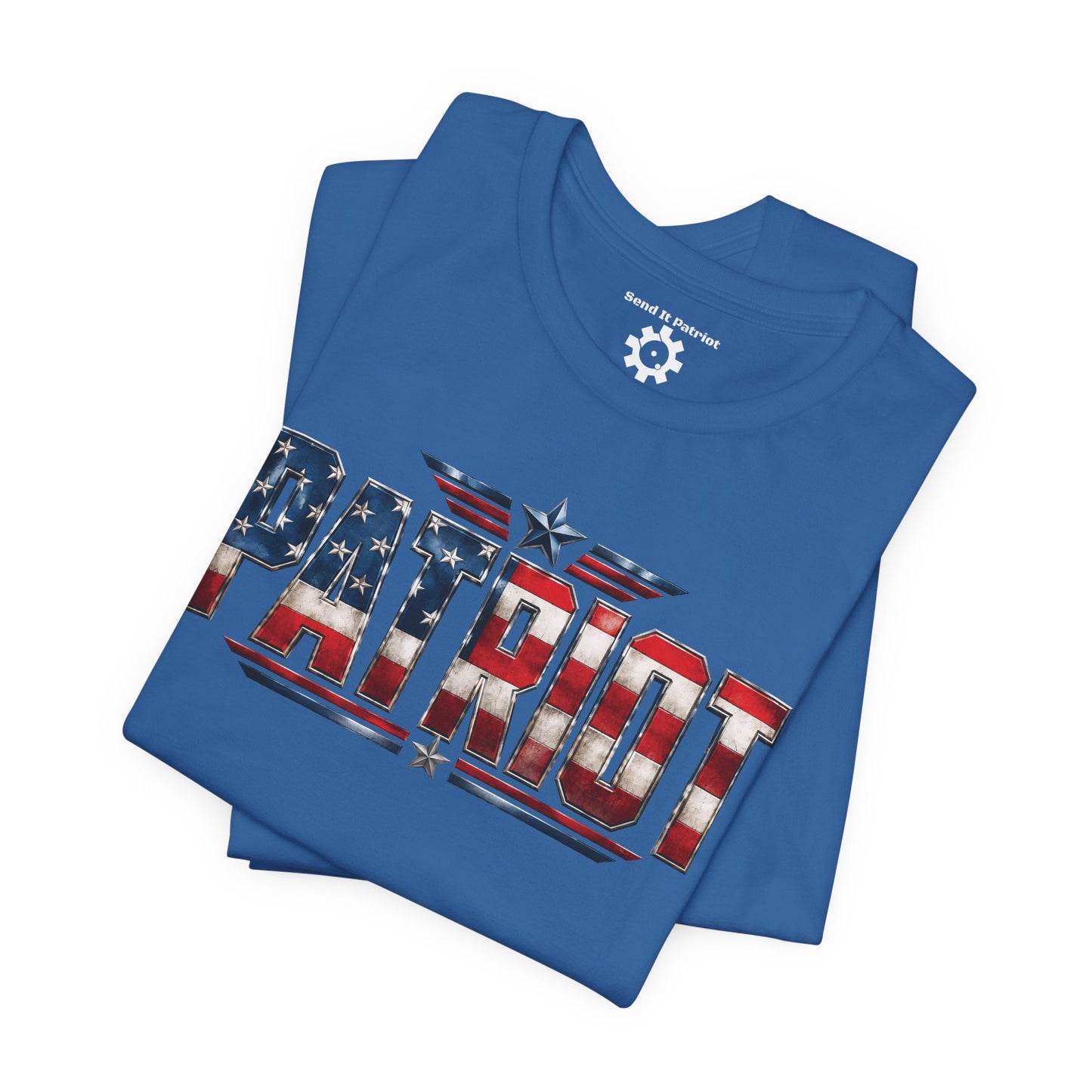 Patriot American Flag T-Shirt — 'PATRIOT' Vintage Stars & Stripes Tee