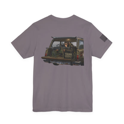 Trunk Monkey T-Shirt —  Back Design Patriotic Tee