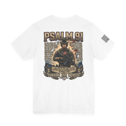 Psalm 91 Tactical Tee Ver2 — Christian Military Guardian Angel Shirt