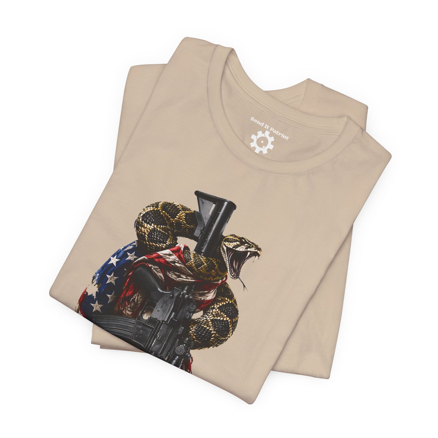 Commando Don't Tread On Me T-Shirt | Gadsden Flag Style Tee