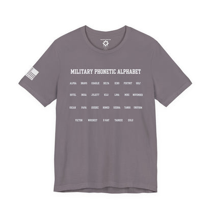 Military Phonetic Alphabet T-Shirt — Military Patriotic Tee
