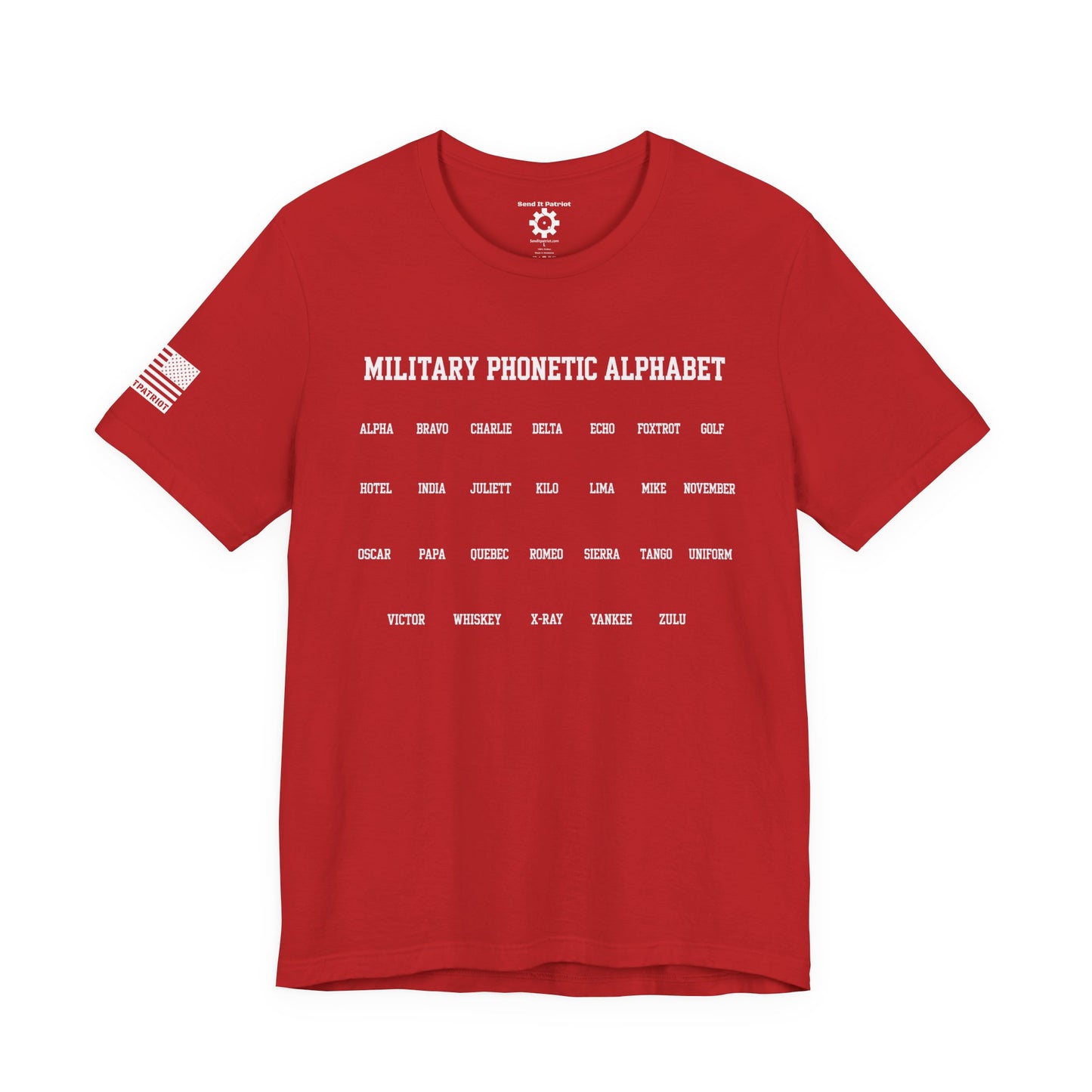 Military Phonetic Alphabet T-Shirt — Military Patriotic Tee
