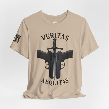 Veritas Aequitas T-Shirt | Patriotic Style Tee