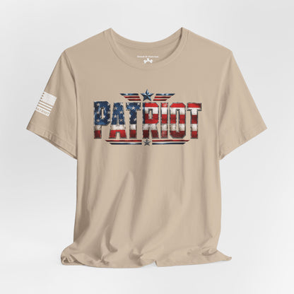Patriot American Flag T-Shirt — 'PATRIOT' Vintage Stars & Stripes Tee