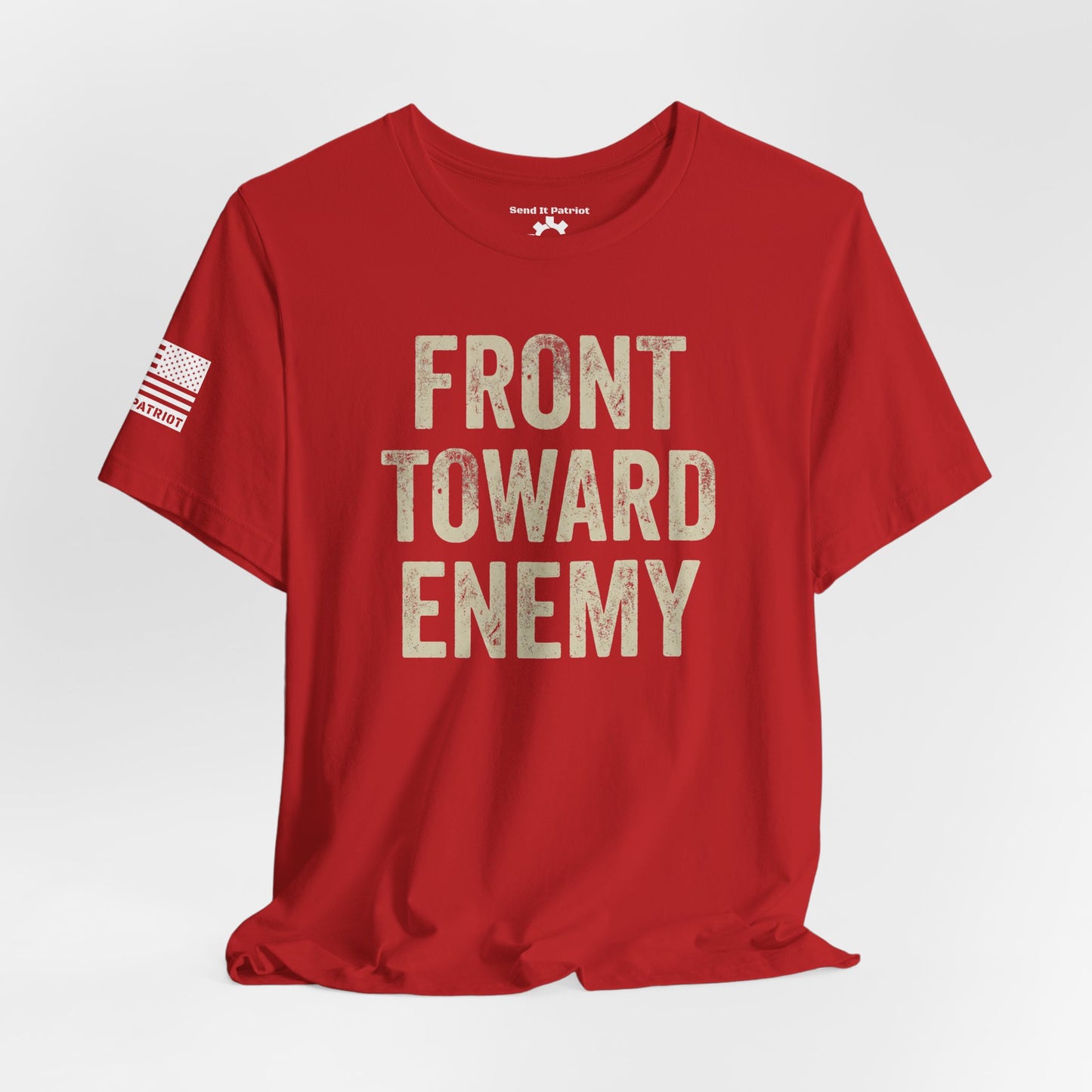 Front Toward Enemy T‑Shirt — Military-Inspired Graphic Tee