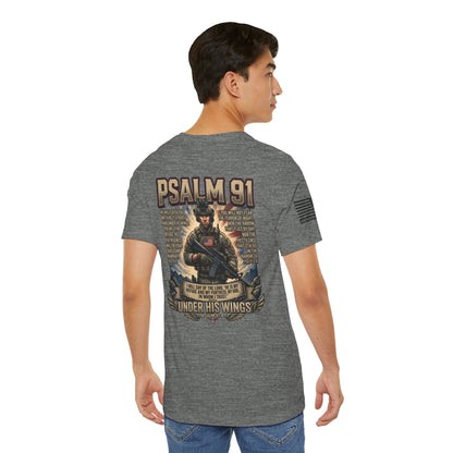 Psalm 91 Tactical Tee Ver2 — Christian Military Guardian Angel Shirt