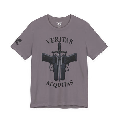 Veritas Aequitas T-Shirt | Patriotic Style Tee