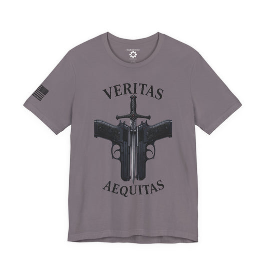 Veritas Aequitas T-Shirt | Patriotic Style Tee