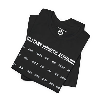 Military Phonetic Alphabet T-Shirt — Military Patriotic Tee