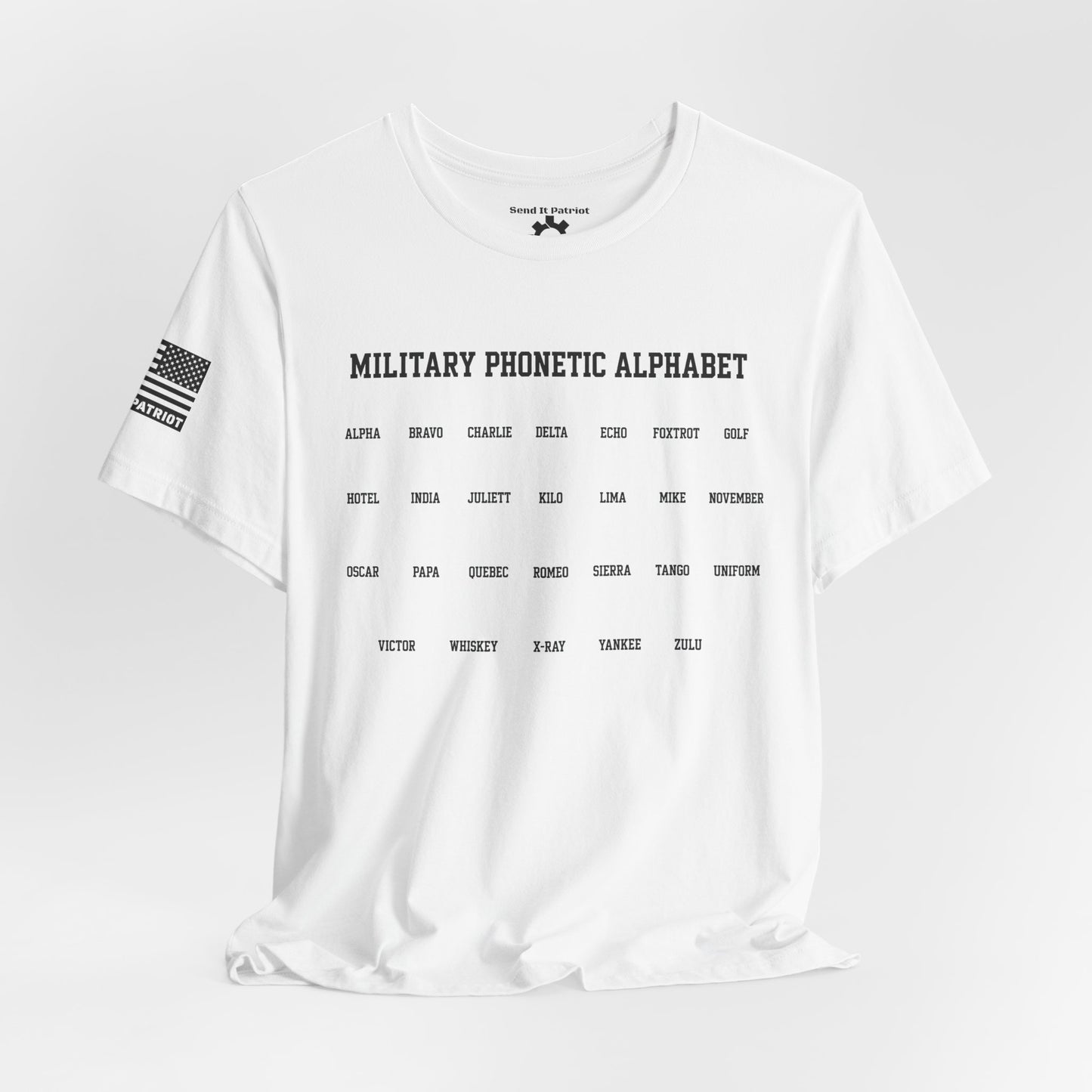 Military Phonetic Alphabet T-Shirt — Military Patriotic Tee
