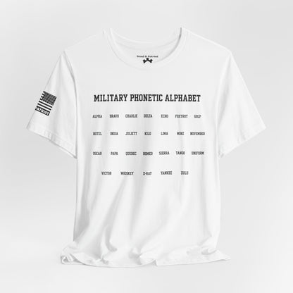 Military Phonetic Alphabet T-Shirt — Military Patriotic Tee
