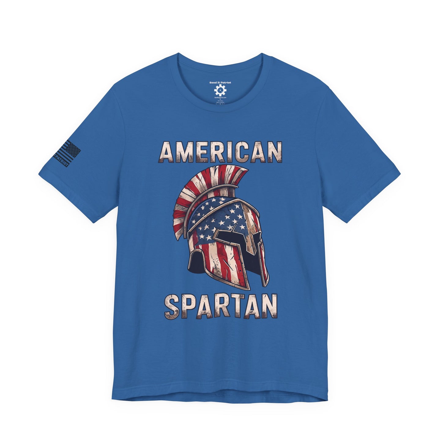 American Spartan T-Shirt — Patriotic Spartan Helmet Tee