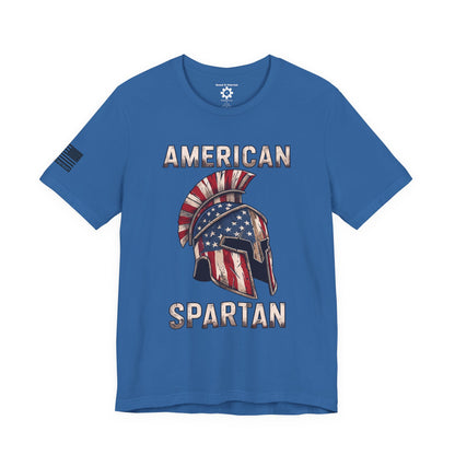 American Spartan T-Shirt — Patriotic Spartan Helmet Tee