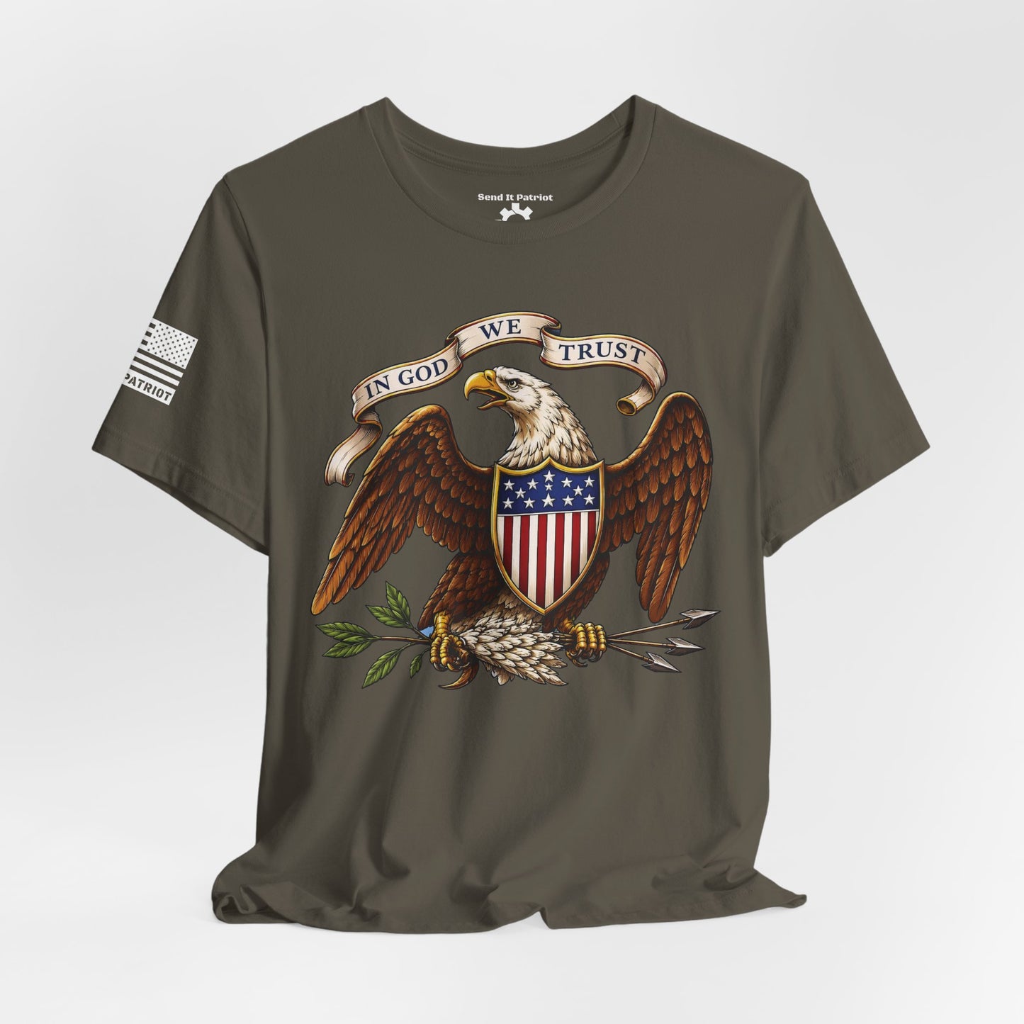 American Bald Eagle  "In God We Trust" Tee — Patriotic Shirt