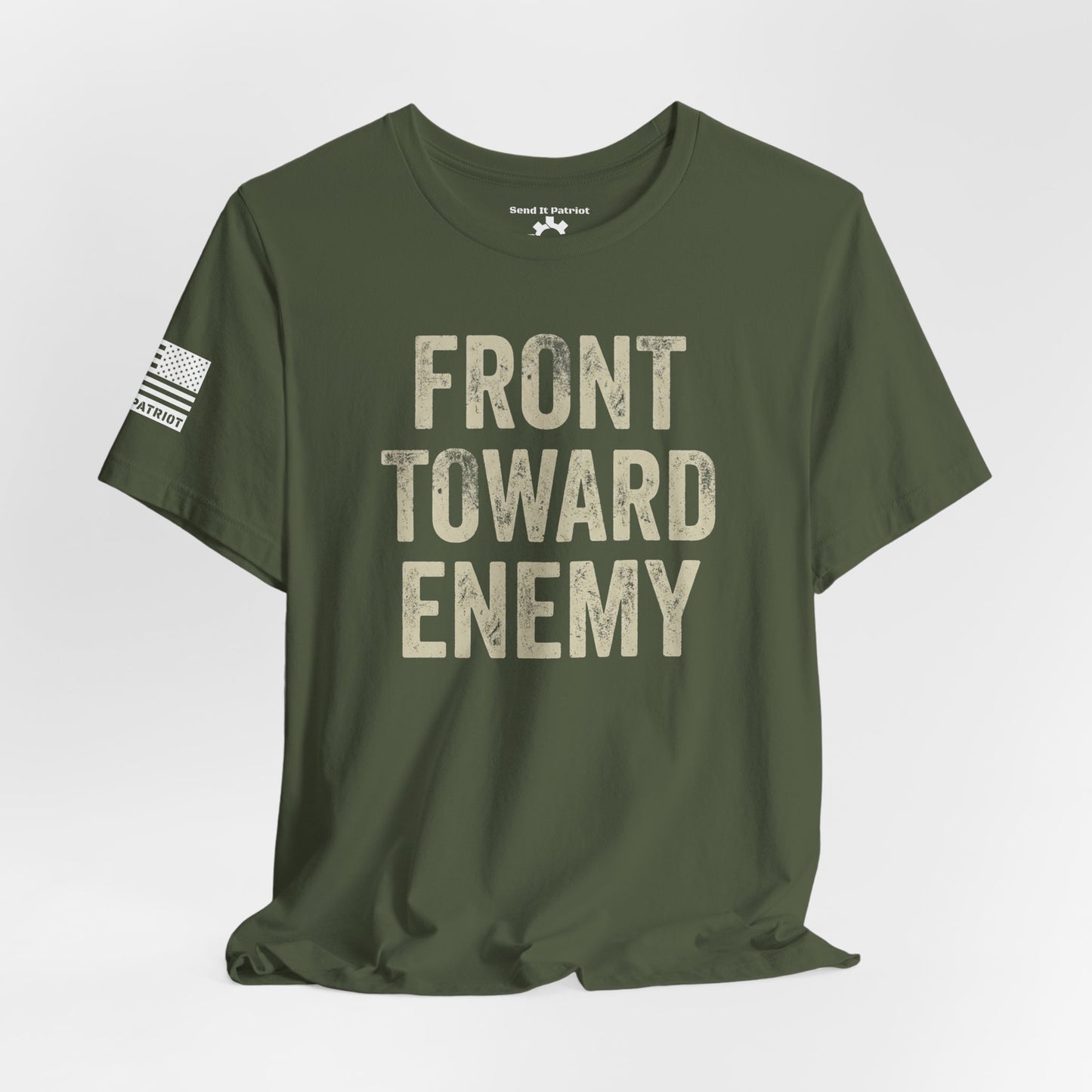 Front Toward Enemy T‑Shirt — Military-Inspired Graphic Tee