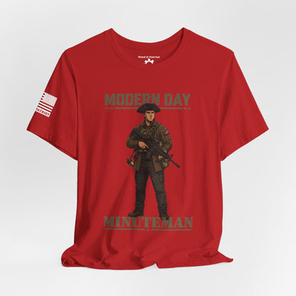 Modern Day Minuteman T-Shirt – Patriotic Tactical Soldier Graphic Tee