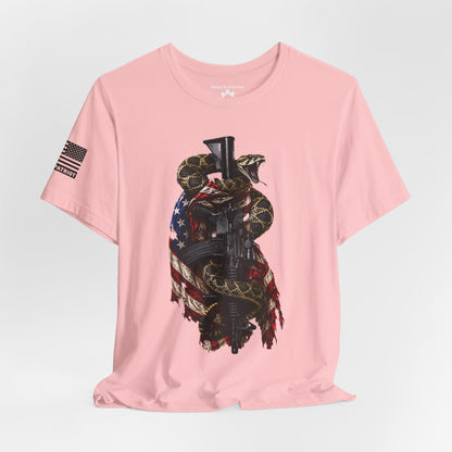 Commando Don't Tread On Me T-Shirt | Gadsden Flag Style Tee