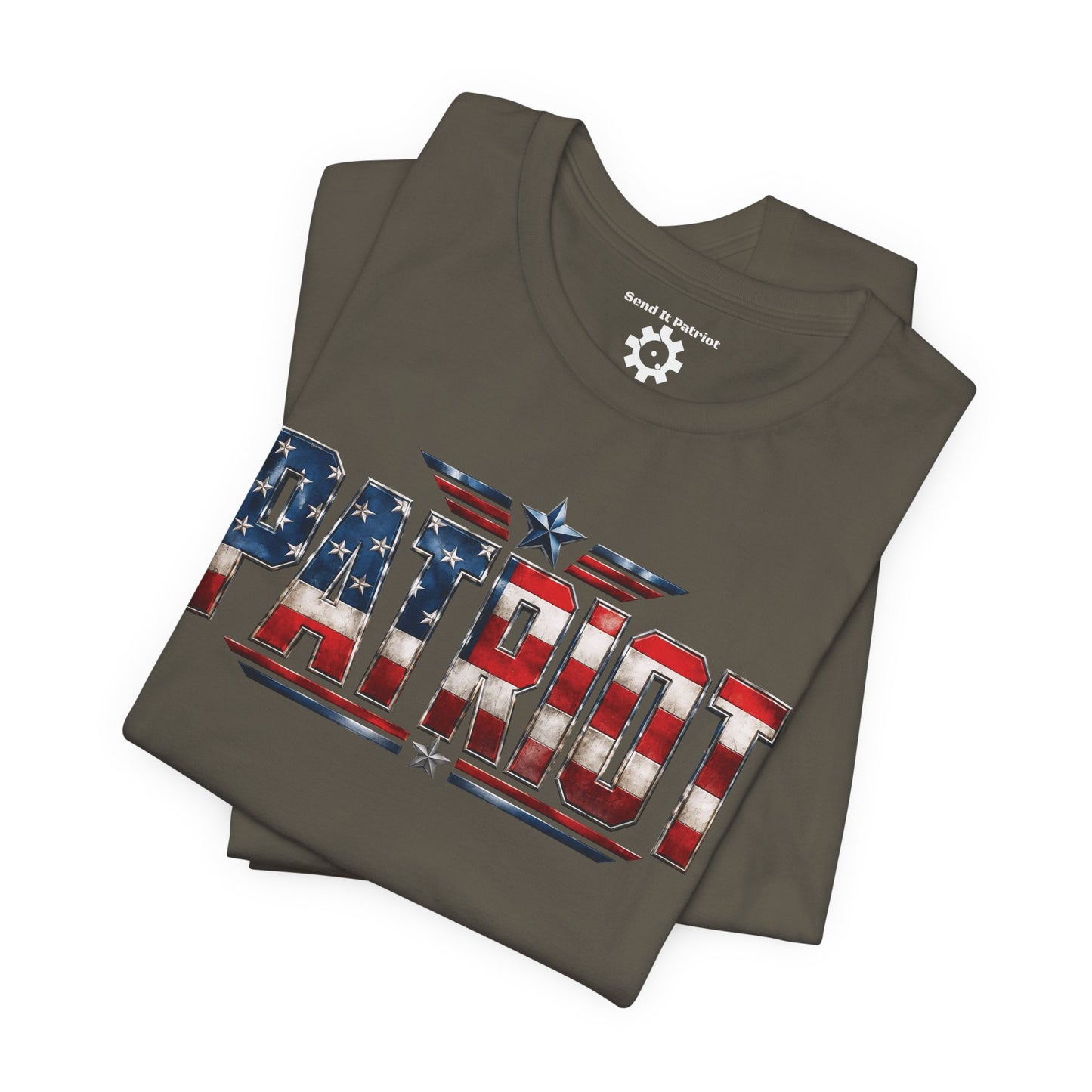 Patriot American Flag T-Shirt — 'PATRIOT' Vintage Stars & Stripes Tee