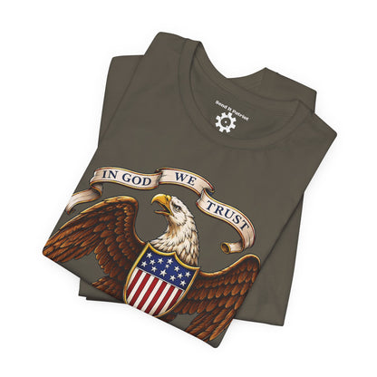 American Bald Eagle  "In God We Trust" Tee — Patriotic Shirt