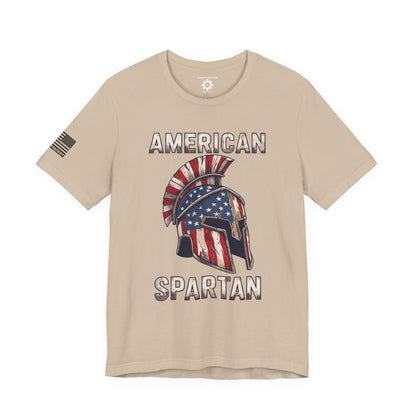 American Spartan T-Shirt — Patriotic Spartan Helmet Tee