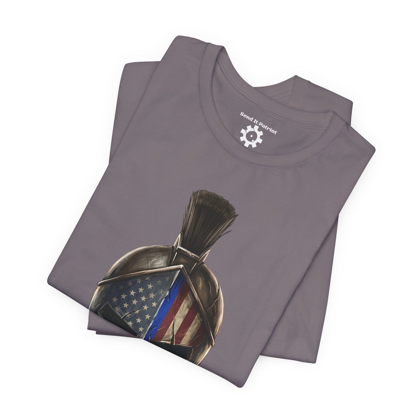Spartan Thin Blue Line T-Shirt —  Patriotic Tee