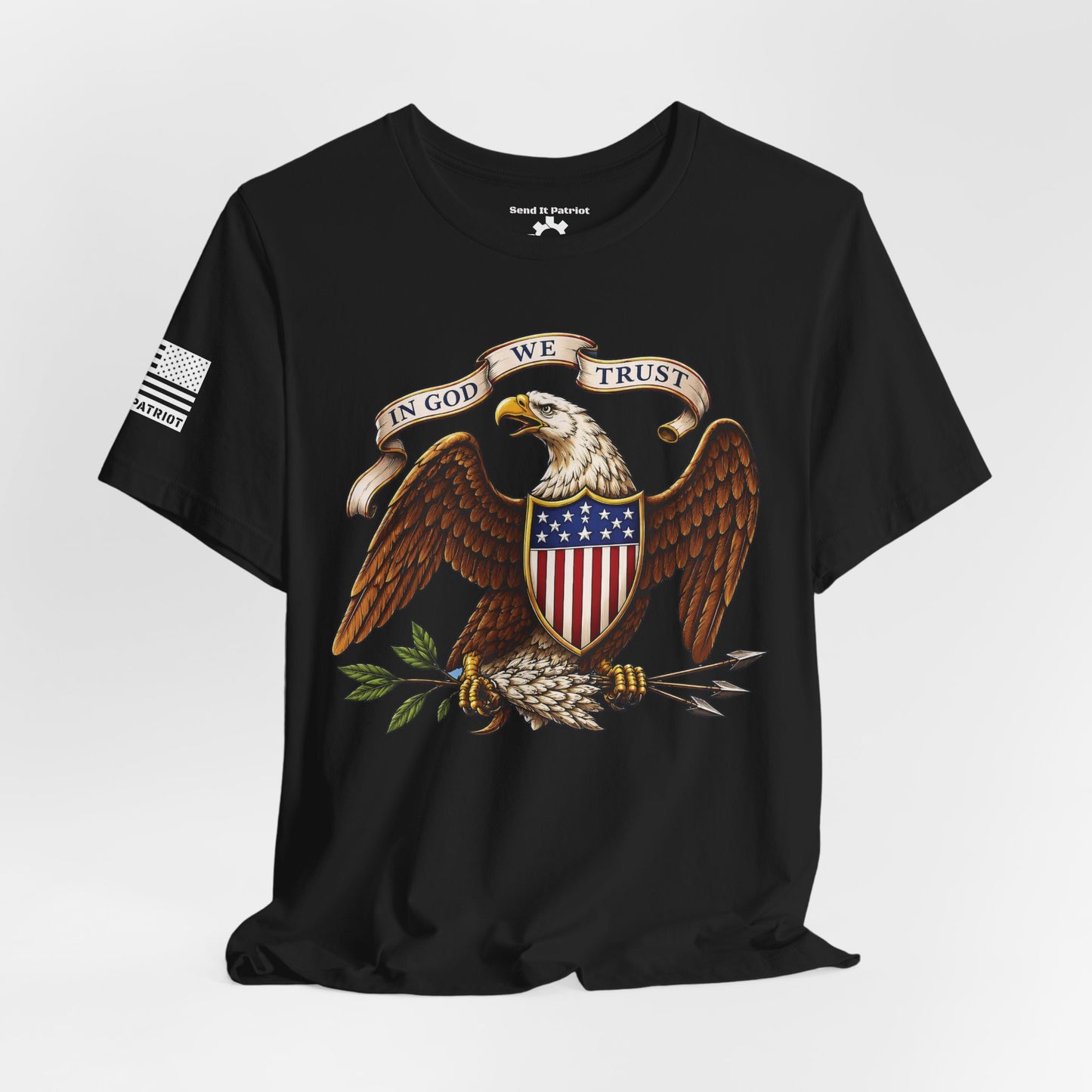 American Bald Eagle  "In God We Trust" Tee — Patriotic Shirt