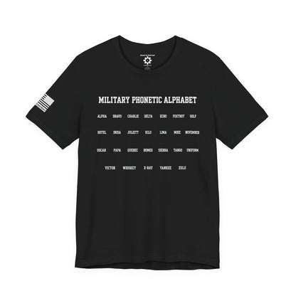 Military Phonetic Alphabet T-Shirt — Military Patriotic Tee