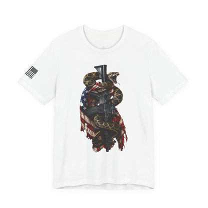 Commando Don't Tread On Me T-Shirt | Gadsden Flag Style Tee
