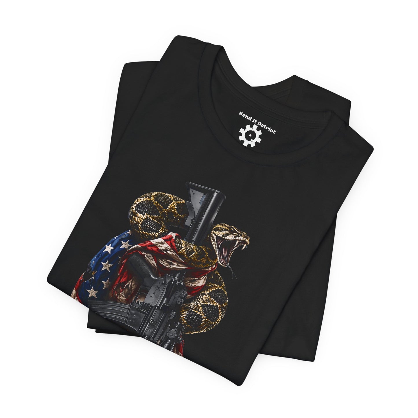 Commando Don't Tread On Me T-Shirt | Gadsden Flag Style Tee