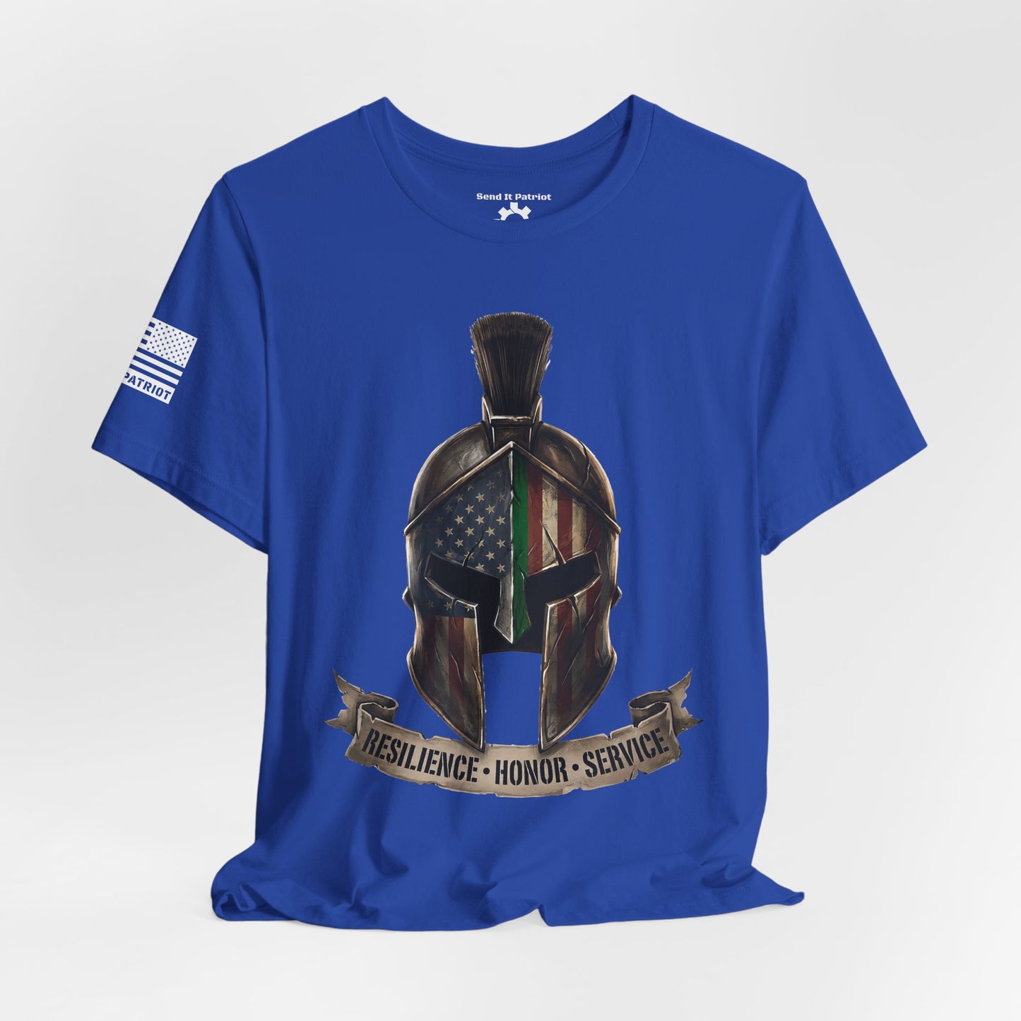 Spartan Thin Green Line T-Shirt — Military Patriotic Tee