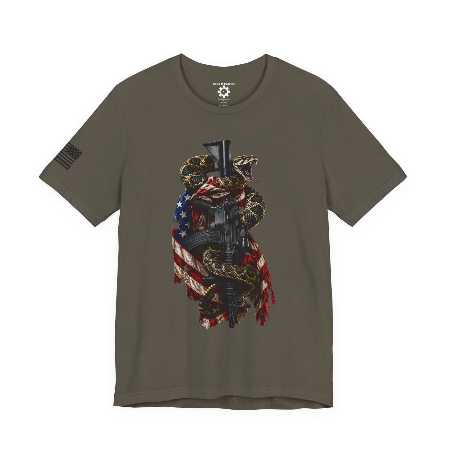 Commando Don't Tread On Me T-Shirt | Gadsden Flag Style Tee