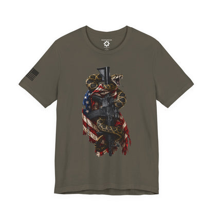 Commando Don't Tread On Me T-Shirt | Gadsden Flag Style Tee