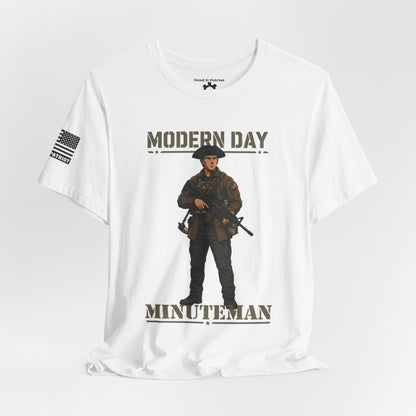 Modern Day Minuteman T-Shirt – Patriotic Tactical Soldier Graphic Tee