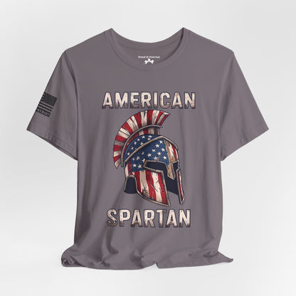 American Spartan T-Shirt — Patriotic Spartan Helmet Tee