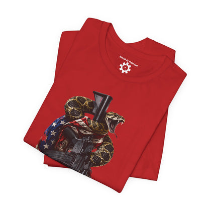 Commando Don't Tread On Me T-Shirt | Gadsden Flag Style Tee