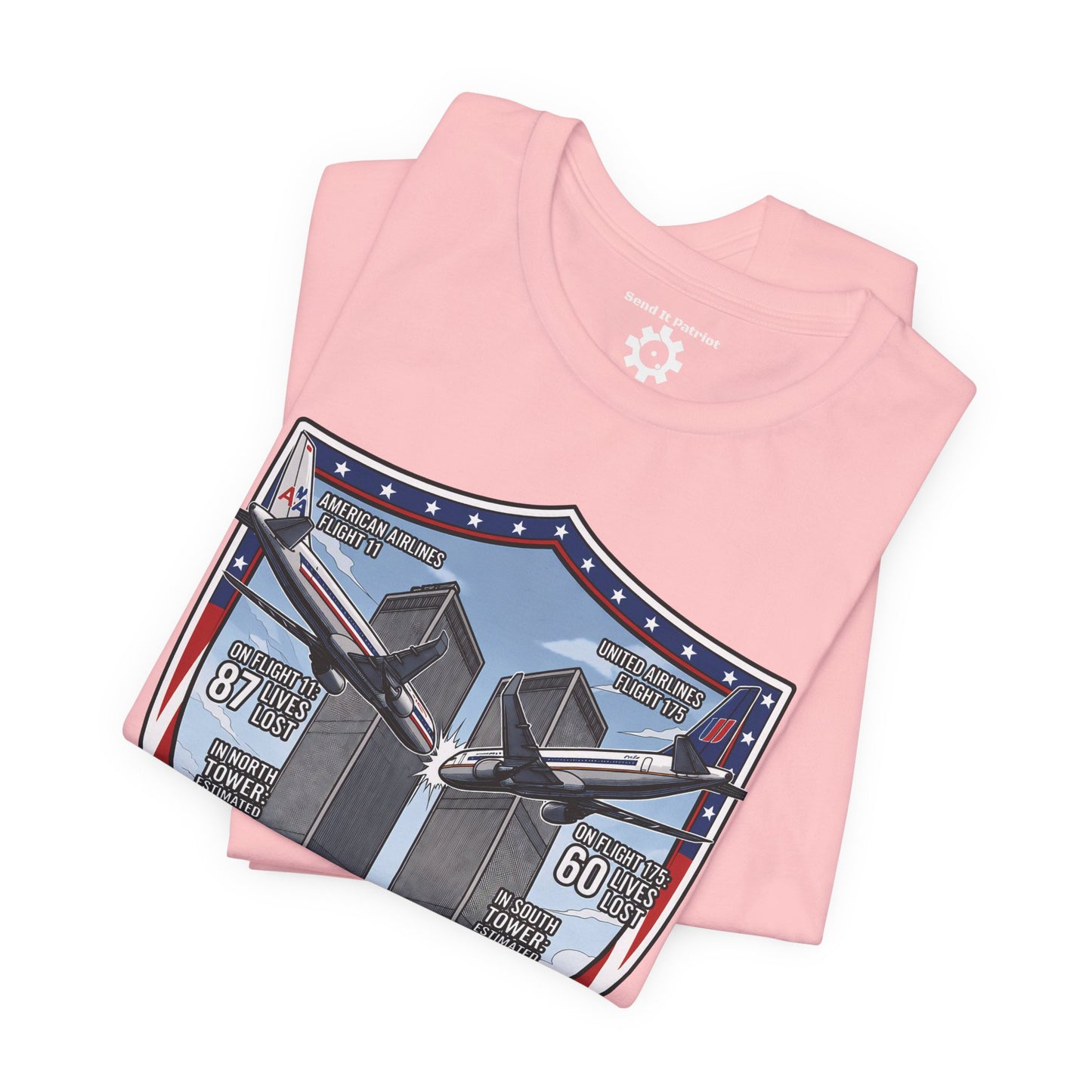 Never Forget 9/11 Tribute Twin Towers T-Shirt — Patriotic Tee