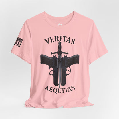 Veritas Aequitas T-Shirt | Patriotic Style Tee