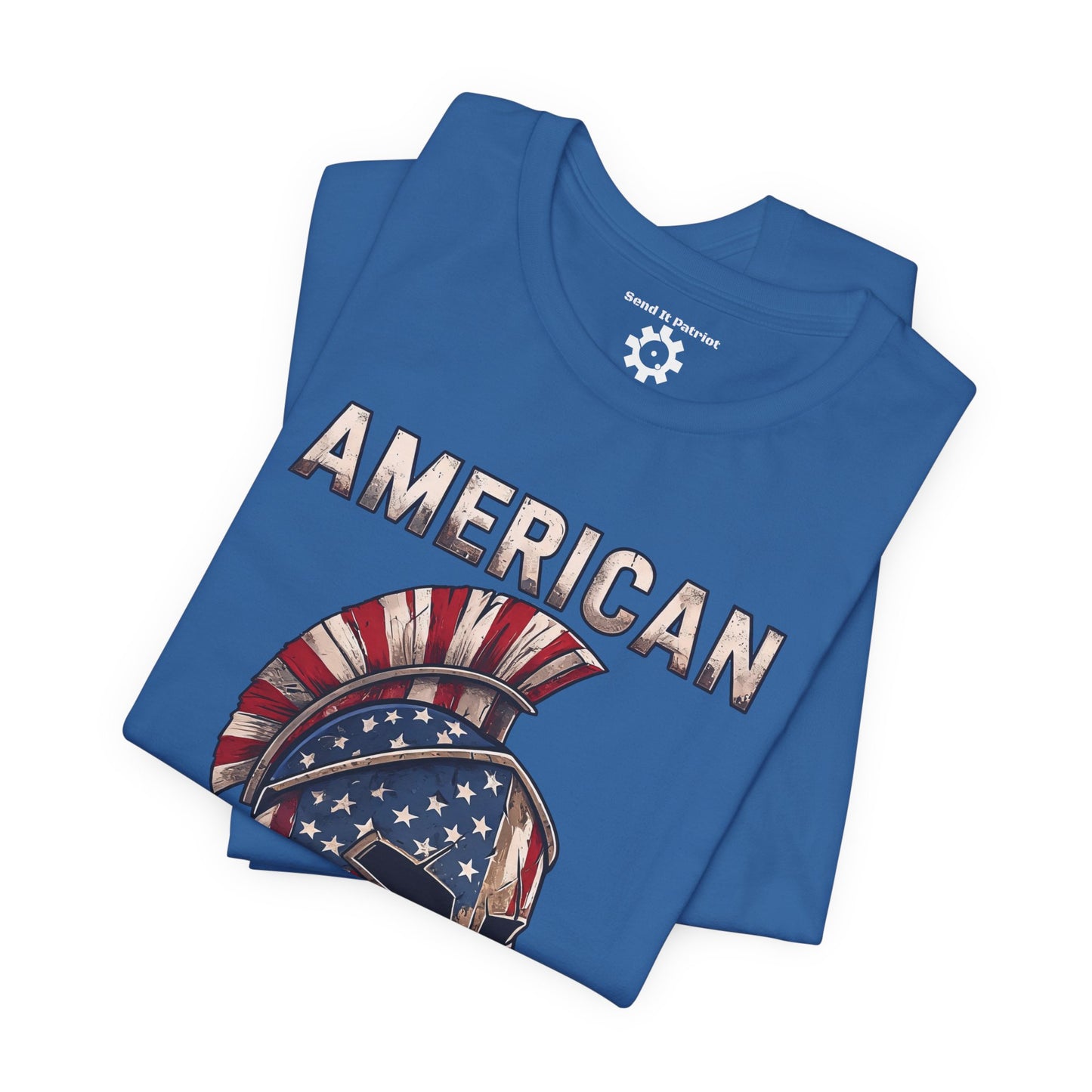 American Spartan T-Shirt — Patriotic Spartan Helmet Tee