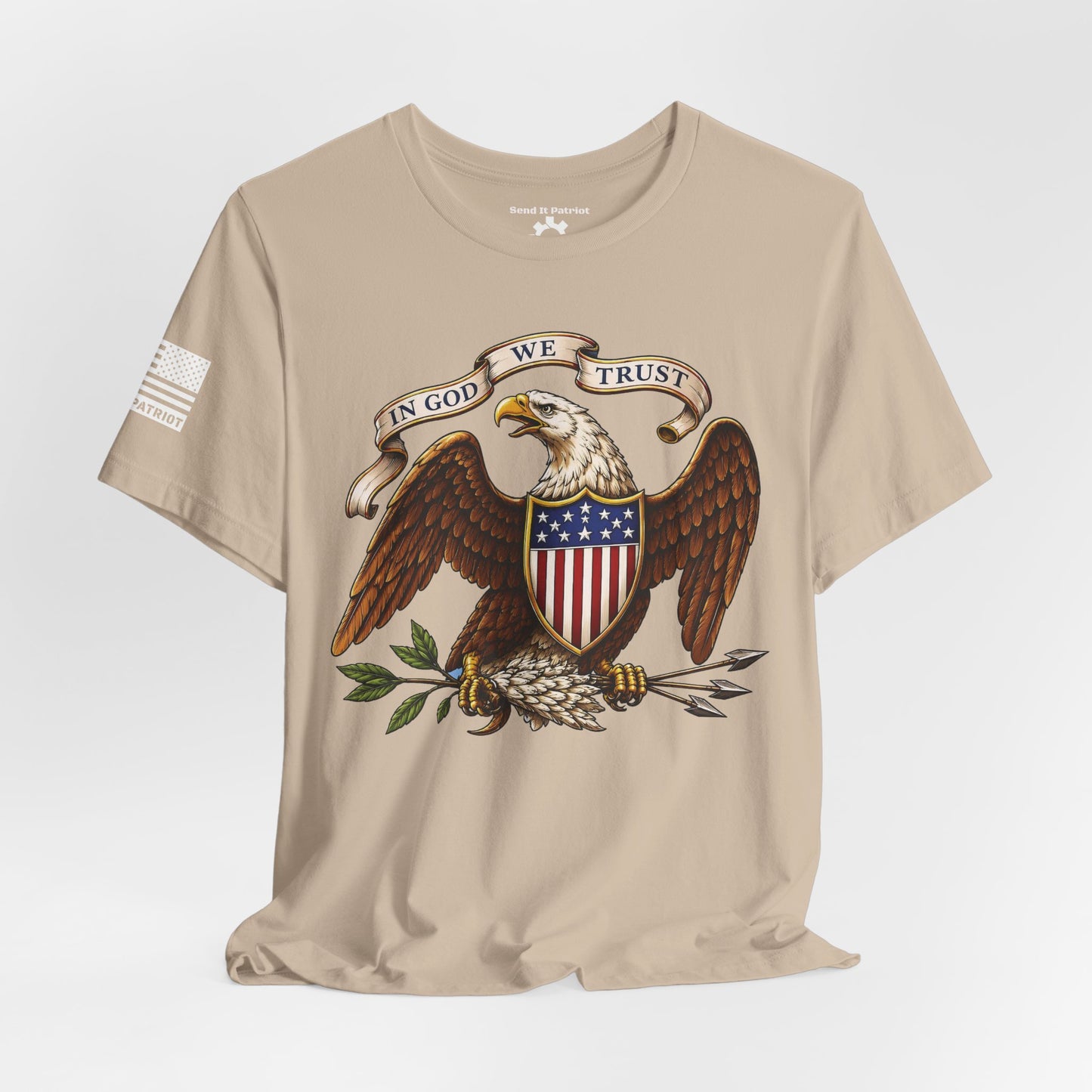 American Bald Eagle  "In God We Trust" Tee — Patriotic Shirt