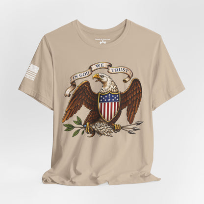 American Bald Eagle  "In God We Trust" Tee — Patriotic Shirt