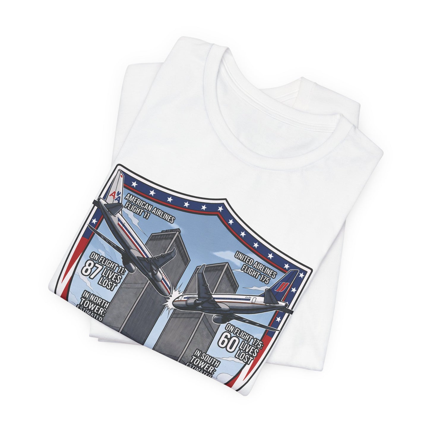 Never Forget 9/11 Tribute Twin Towers T-Shirt — Patriotic Tee