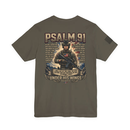 Psalm 91 Tactical Tee Ver2 — Christian Military Guardian Angel Shirt