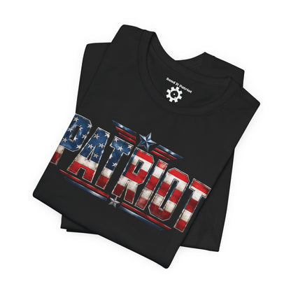 Patriot American Flag T-Shirt — 'PATRIOT' Vintage Stars & Stripes Tee