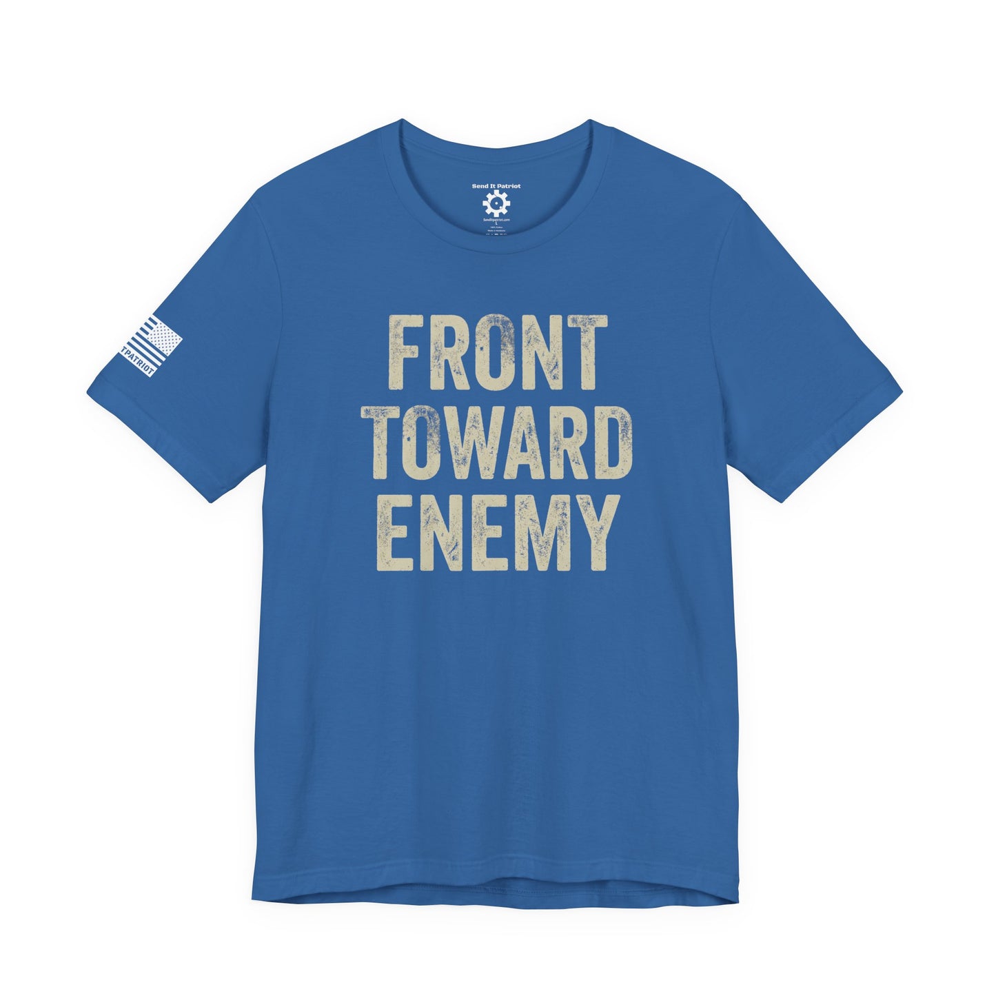 Front Toward Enemy T‑Shirt — Military-Inspired Graphic Tee