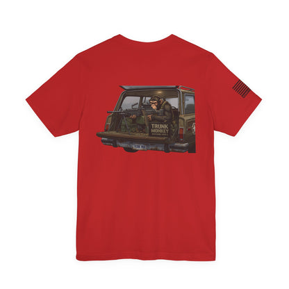Trunk Monkey T-Shirt —  Back Design Patriotic Tee