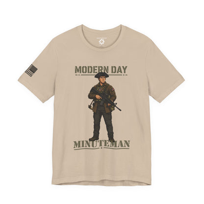 Modern Day Minuteman T-Shirt – Patriotic Tactical Soldier Graphic Tee